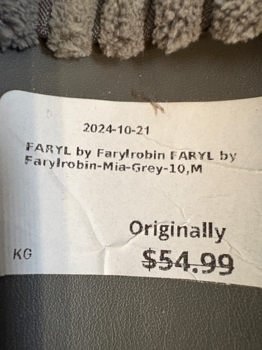 Farylrobin Ribbed Slide Slippers in Gray - Picture 4 of 9